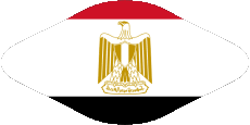 Fahnen Afrika Ägypten Oval 02 