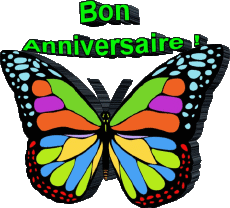 Messagi Francese Bon Anniversaire Papillons 002 