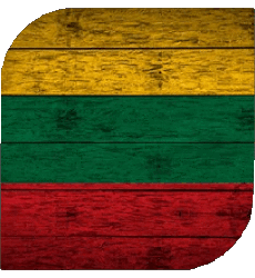 Bandiere Europa Lituania Quadrato 