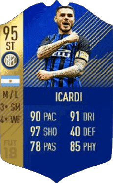 Multi Media Video Games F I F A - Card Players Argentina Mauro Icardi 