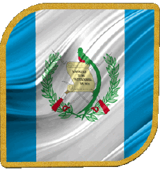 Drapeaux Amériques Guatemala Carré 