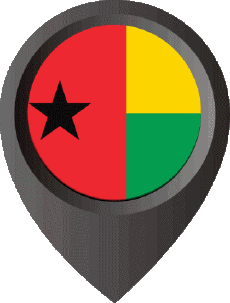 Banderas África Guinea Bissau Marcador de ubicación 