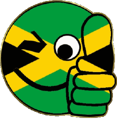 Drapeaux Amériques Jamaïque Smiley - OK 