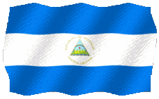 Fahnen Amerika Nicaragua Welligkeit 