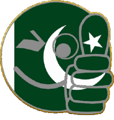 Drapeaux Asie Pakistan Smiley - OK 
