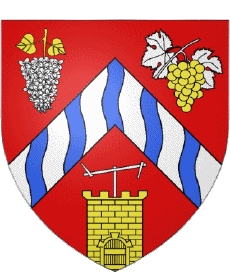 Wappen-Fahnen Frankreich Abteilungen - Städte 75 Paris Bezirk 20 Wappen