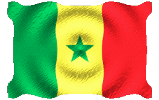 Banderas África Senegal Ondulación 