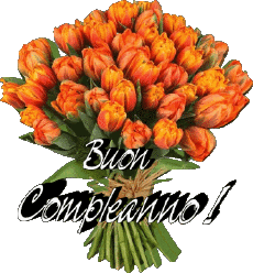 Messages Italien Buon Compleanno Floreale Fond Transparent 012 