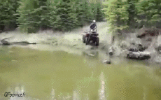 Humour - Fun Transports Quad Gamelle - Fail 