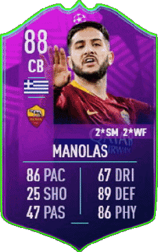 Multi Media Video Games F I F A - Card Players Greece Kostas Manolas 
