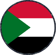 Fahnen Afrika Sudan Runde 