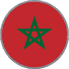 Flags Africa Morocco Round 