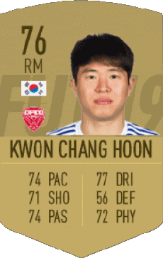 Multimedia Vídeo Juegos F I F A - Jugadores  cartas Corea del Sur Chang Hoon Kwon 