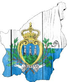 Banderas Europa San Marino Mapa 