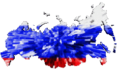 Flags Europe Russia Map 