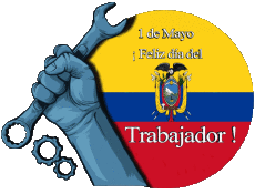 Mensajes Español 1 de Mayo Feliz día del Trabajador - Colombia 
