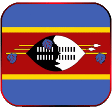 Drapeaux Afrique Eswatini Carré 