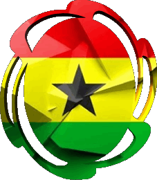 Drapeaux Afrique Ghana Forme 01 
