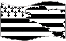 Drapeaux France Régions Bretagne Rectangle 