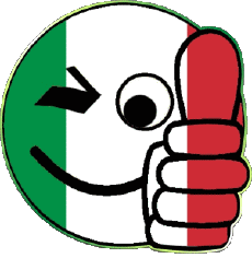 Banderas Europa Italia Nacional Smiley - OK 