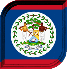 Flags America Belize Square 