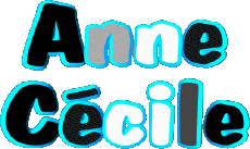 Vorname WEIBLICH - Frankreich A Zusammengesetzter Anne Cécile 