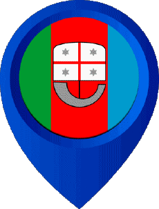 Drapeaux Europe Italie Ligurie Epingle de Localisation 