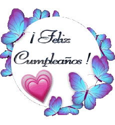 Mensajes Español Feliz Cumpleaños Mariposas 010 
