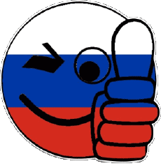 Drapeaux Europe Russie Smiley - OK 