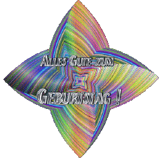 Messages Allemand Alles Gute zum Geburtstag Zusammenfassung - geometrisch Fond Transparent 018 