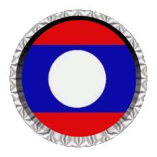 Banderas Asia Laos Ronda - Anillos 