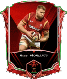 Sports Rugby - Joueurs Pays de Galles Ross Moriarty 