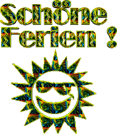 Messagi Tedesco Schöne Ferien Sfondo trasparente 04 