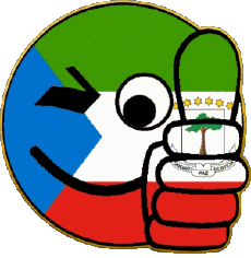 Banderas África Guinea Ecuatorial Smiley - OK 