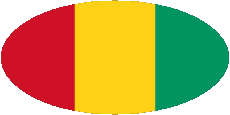 Drapeaux Afrique Guinée Ovale 01 