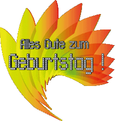 Nachrichten Deutsche Alles Gute zum Geburtstag Zusammenfassung - geometrisch Transparenter Hintergrund 005 