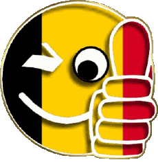 Drapeaux Europe Belgique Smiley - OK 