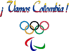 Messagi Spagnolo Vamos Colombia Juegos Olímpicos 