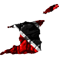 Drapeaux Amériques Trinité et Tobago Carte 