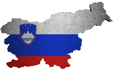 Drapeaux Europe Slovénie Carte 