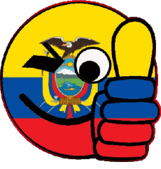 Banderas América Ecuador Smiley - OK 
