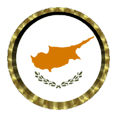 Bandiere Europa Cipro Rotondo - Anelli 
