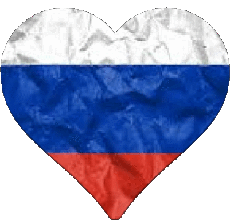 Bandiere Europa Russia Cuore 