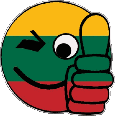 Flags Europe Lithuania Smiley - OK 