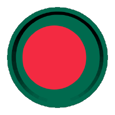 Fahnen Asien Bangladesch Rund - Ringe 