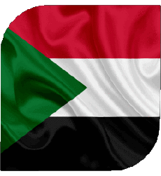 Drapeaux Afrique Soudan Carré 