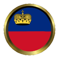 Bandiere Europa Liechtenstein Rotondo - Anelli 