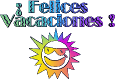 Messages Espagnol Felices Vacaciones Fond Transparent 04 