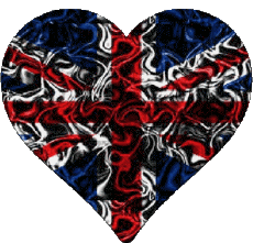 Drapeaux Europe Royaume Uni Coeur 