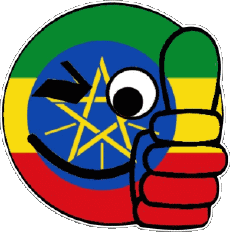 Flags Africa Ethiopia Smiley - OK 